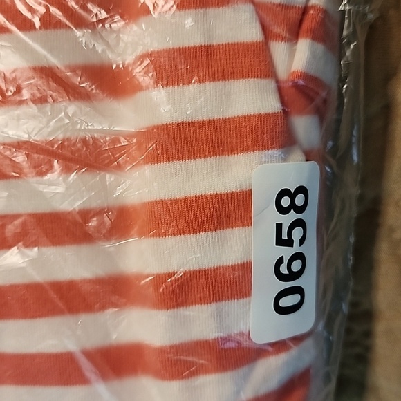 New Lands' End  maxi dress sz 2X 20-22 women plus size red stripes sleeveless - Picture 13 of 13